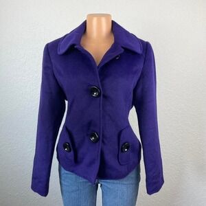 Y2K Vintage Purple Cropped Blazer